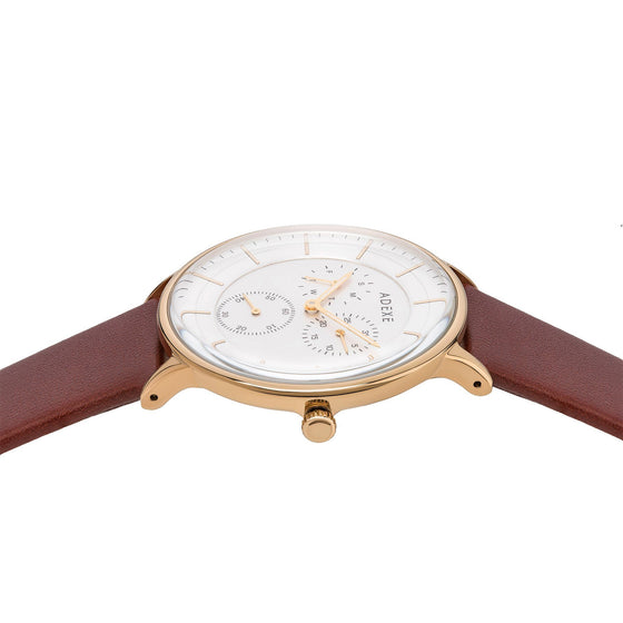 Grande Leather 2.0 - Gold Case 41mm - ADEXE Watches