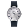 Grande Leather 42mm Muses Adexe Silver & Blue 