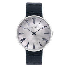  Grande Leather 42mm Muses Adexe Silver & Blue 