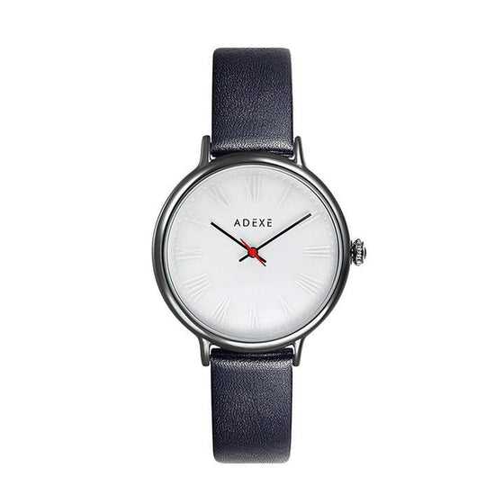 Petite Leather Black Case 32.5mm - ADEXE Watches