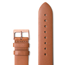  20mm Crazy Horse Orange Leather Strap